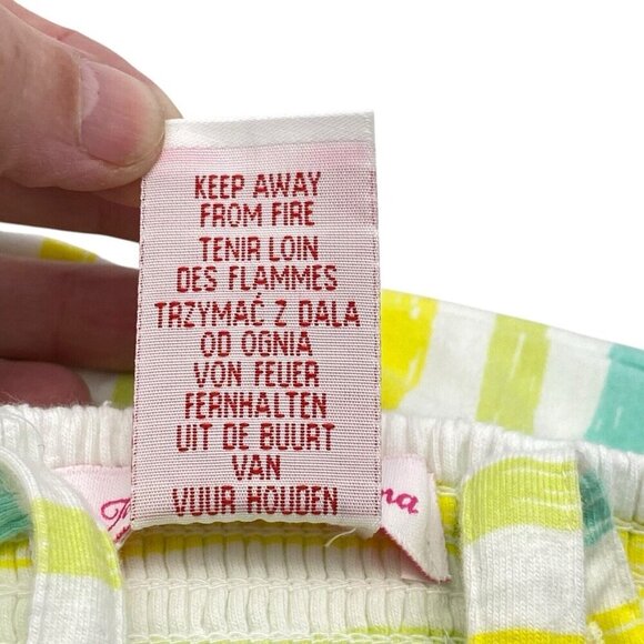 TOMMY BAHAMA Girls Dress Size 4 Yellow Blue Striped Summer Fun Party Beach 5-38 - Picture 6 of 8